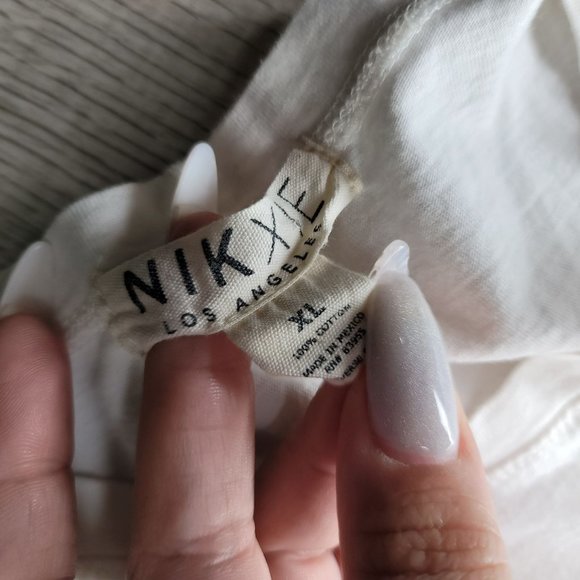 Nikxie Los Angeles custom classic car racing crop top tee shirt since 1986 XXL - Picture 3 of 4